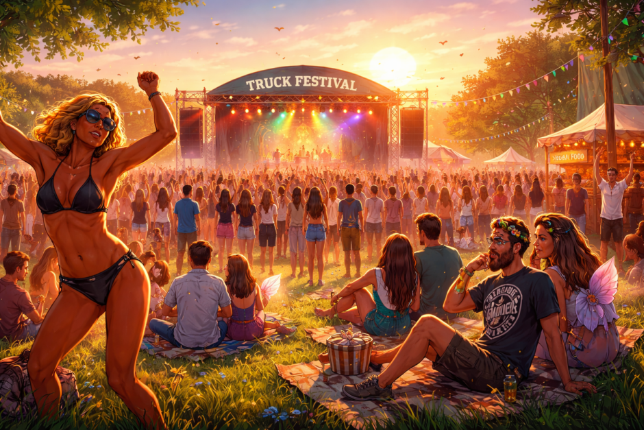 TRUCK FESTIVAL REVIEW: TEMPORARY AUTONOMOUS ZONES, WARM CIDER AND THE POLITICS OF LETTING GO