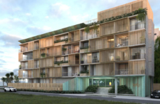 BAMBOO EDIFICE INTEGRATED TO SAO PAULO COASTLINE LANDSCAPE