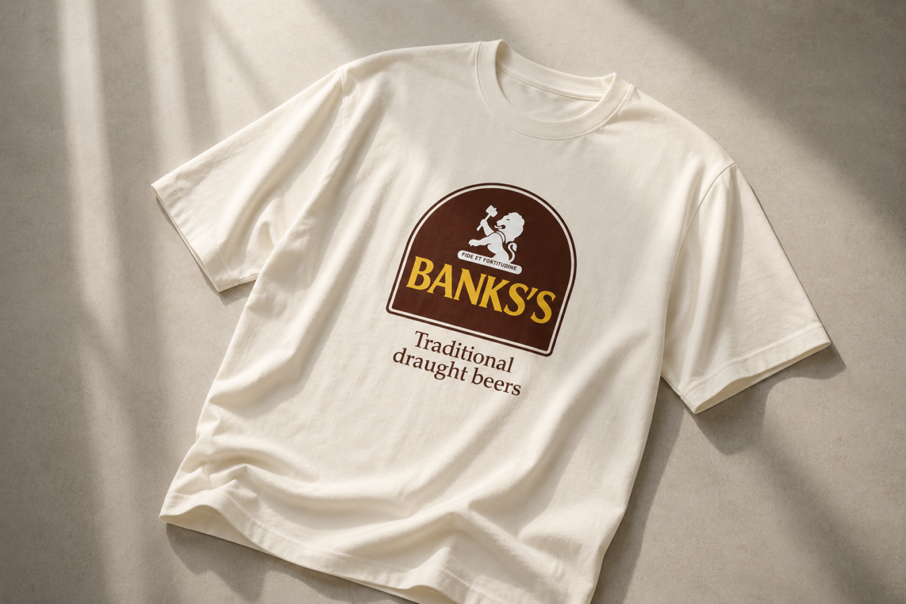 Robert Plant Led Zepplin Banks’s Traditional Draught Beers T-shirt by Black Country label Council Culture.JPG